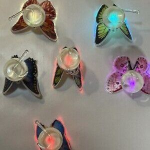 LED Glowing Butterfly Kids Room 3D Glow In Dark Night Light Home Art Wall Stick
